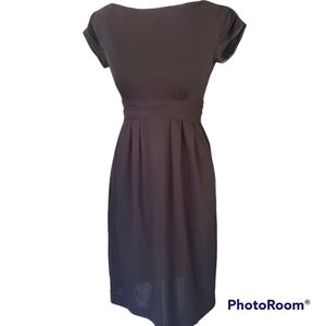 Moschino Little Black Folded Sleeve Dress